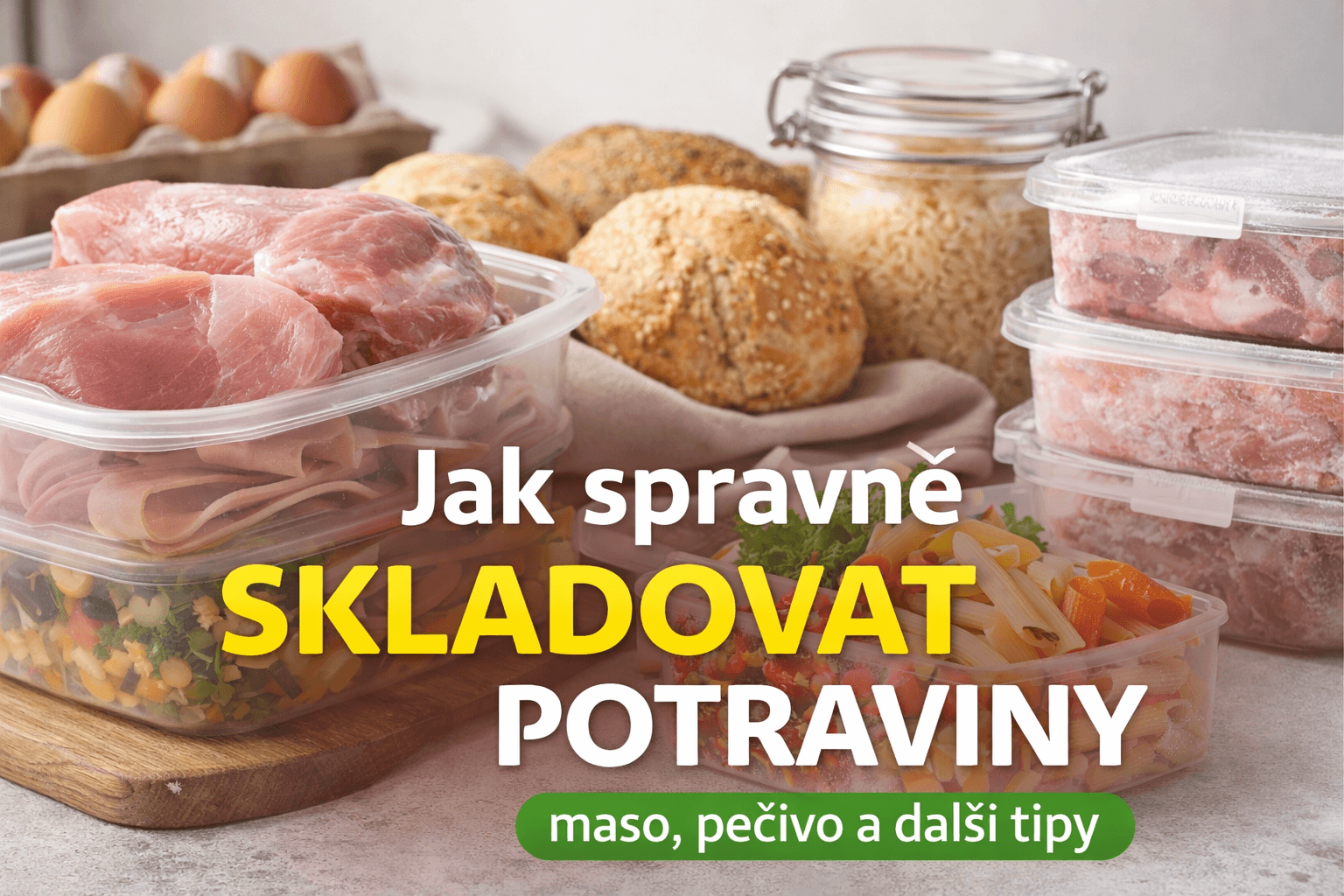 Jak správně skladovat potraviny: maso, pečivo a další tipy